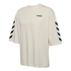 Oversized T-shirt Hummel Willy SW. Białe t-shirty Hummel, bez wzorów, sportowe, bez kołnierzyka, bez ramiączek. Za 214.50 zł.