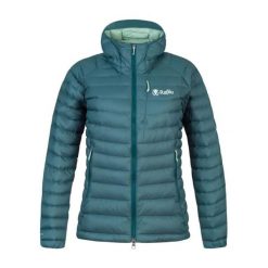 Damska kurtka z kapturem Rafiki Project. Niebieskie kurtki RAFIKI, bez wzorów, z puchu, sportowe, z kapturem. W wyprzedaży za 730.00 zł.