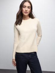 Street One Sweter damski z dzianiny Kobiety Sztuczne włókno biały jednolity, 44. Białe swetry Street One, bez wzorów, z dzianiny, street, bez ramiączek. Za 249.95 zł.