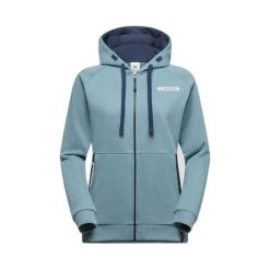 Damska bluza z kapturem na zamek La Sportiva Kaos. Niebieskie bluzy La Sportiva, l, bez wzorów, z poliamidu, bez ramiączek, z kapturem. Za 361.00 zł.