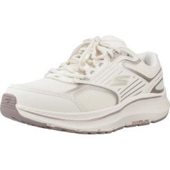 Kapcie SKECHERS RUN CONSISTENT 2.0 ADVA Biały. Białe buty sportowe lifestyle Skechers, bez wzorów, ze skóry, sportowe, bez zapięcia. Za 279.99 zł.