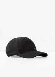 Czapka z daszkiem Skechers z logo. Czarne czapki z daszkiem bonprix, bez wzorów, sportowe. Za 47.99 zł.