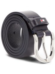 Tommy Hilfiger Pasek Damski New Danny Belt WW0WW11590 70 Granatowy. Niebieskie paski Tommy Hilfiger, bez wzorów, ze skóry. Za 149.99 zł.