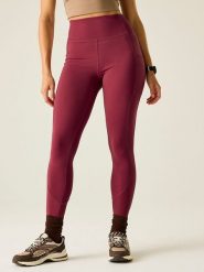 Dare 2b Legginsy sportowe "Power" w kolorze jagodowym rozmiar: 42. Czerwone legginsy sportowe Dare 2b, bez wzorów, z materiału, z podwyższonym stanem, outdoorowe. Za 113.90 zł.