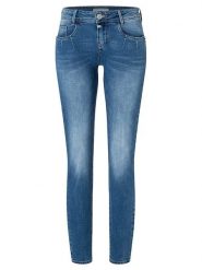 Timezone Dżinsy "Nori" - Slim fit - w kolorze niebieskim rozmiar: W28/L32. Niebieskie jeansy Timezone, l, z aplikacjami, klasyczne. Za 118.56 zł.