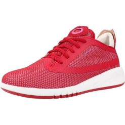 Buty GEOX D AERANTIS C Czerwony. Czerwone trekkingi Geox, bez wzorów, ze skóry, bez zapięcia, trekkingowe. Za 300.99 zł.