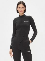 Adidas Koszulka techniczna HZ6256 Czarny Slim Fit. Czarne t-shirty sportowe adidas, s, bez wzorów, z syntetyku, bez ramiączek, wspinaczkowe. Za 139.99 zł.