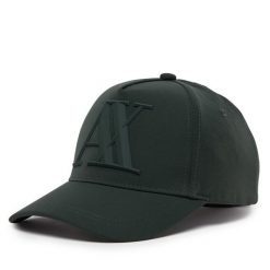 Czapka z daszkiem Armani Exchange. Czarne czapki z daszkiem Armani Exchange, bez wzorów. Za 179.99 zł.