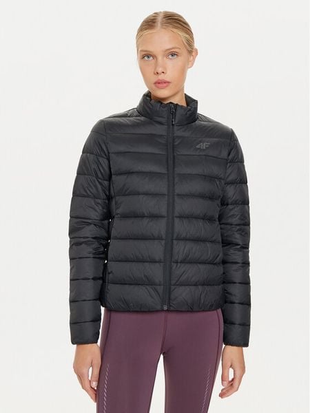4F Kurtka zimowa 4FWAW24TDJAF467 Czarny Slim Fit. Czarne kurtki 4f, na zimę, s, bez wzorów, z syntetyku, bez kaptura. Za 179.99 zł.
