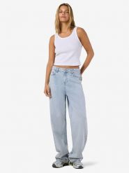 Noisy may Dżinsy "Alexa" - Comfort fit - w kolorze błękitnym rozmiar: W25/L32. Niebieskie jeansy Noisy May, l, z aplikacjami, z bawełny, klasyczne, z podwyższonym stanem. Za 113.99 zł.