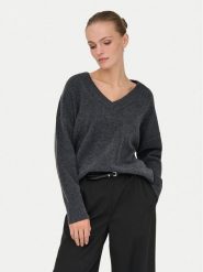 ONLY Sweter Mari 15360940 Szary Loose Fit. Szare swetry ONLY, m, bez wzorów, z syntetyku, bez ramiączek. Za 169.99 zł.
