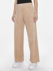ONLY Spodnie dzianinowe Rebel 15311822 Beżowy Straight Fit. Brązowe spodnie materiałowe ONLY, bez wzorów, z dzianiny. Za 69.99 zł.