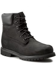 Timberland Trapery 6In Premium Boot 8658A/TB08658A0011 Czarny. Czarne traperki Timberland, bez wzorów, ze skóry, bez obcasa, bez zapięcia. Za 767.27 zł.