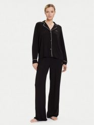 KARL LAGERFELD Piżama A4W45004 Czarny Relaxed Fit. Czarne piżamy KARL LAGERFELD, xs, bez wzorów, z wiskozy, bez kołnierzyka, bez ramiączek. Za 589.99 zł.