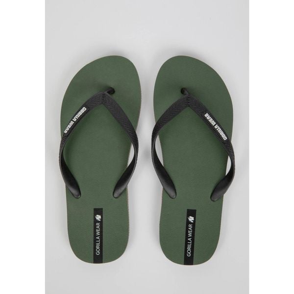 Japonki plażowe Gorilla Wear Kokomo Flip-Flops. Zielone japonki GORILLA WEAR, bez wzorów, sportowe. Za 99.00 zł.