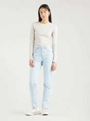 Levi's Dżinsy "501" - Regular fit - w kolorze błękitnym rozmiar: W29/L32. Niebieskie jeansy Levi's, l, z aplikacjami, klasyczne, z podwyższonym stanem. Za 184.46 zł.