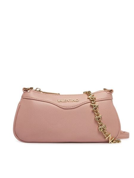 Valentino Torebka Elly VBS9IP13 Różowy. Czerwone listonoszki Valentino, bez wzorów, ze skóry, bez dodatków. Za 278.99 zł.