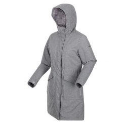 Kurtka uniwersalna damska Regatta Winterparka Romine. Czarne kurtki Regatta, na zimę, m, bez wzorów, z materiału, klasyczne, z kapturem. Za 337.10 zł.
