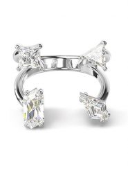 Swarovski Pierścionek z cyrkoniami rozmiar: 50. Szare pierścionki Swarovski, z cyrkonią, metalowe. Za 217.99 zł.