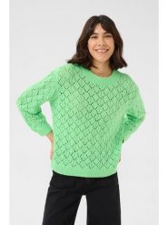 Kaffe Sweter w kolorze zielonym rozmiar: XL. Zielone swetry Kaffe, xl, bez wzorów, bez ramiączek. Za 69.99 zł.