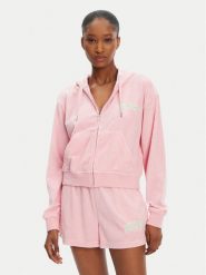 Juicy Couture Bluza Nala JCWAS125321 Różowy Oversize. Czerwone bluzy Juicy Couture, s, bez wzorów, z bawełny, bez kaptura. Za 269.99 zł.