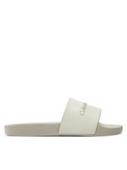 Calvin Klein Jeans Klapki Slide Instituitional Mtr YW0YW01508 Écru. Klapki Calvin Klein Jeans, bez wzorów, z jeansu, bez obcasa, bez zapięcia. Za 219.99 zł.