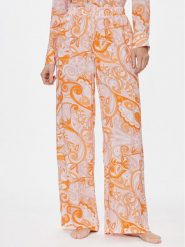 Melissa Odabash Spodnie materiałowe Olivia CR Pomarańczowy Relaxed Fit. Brązowe spodnie materiałowe Melissa Odabash, bez wzorów, z materiału. Za 679.99 zł.