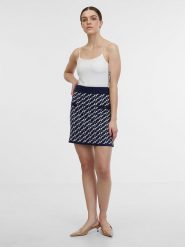 Orsay Spódnica w kolorze granatowo-białym rozmiar: M. Niebieskie spódnice Orsay, na co dzień, m, bez wzorów, mini, proste. Za 52.42 zł.