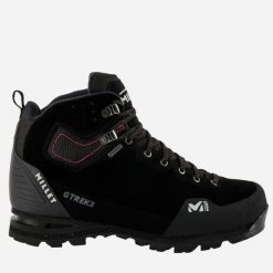 Buty trekkingowe damskie MILLET W G Trek 3 Goretex czarny. Czarne buty trekkingowe Millet, bez wzorów, z gore-texu, bez zapięcia, trekkingowe, gore-tex. Za 778.69 zł.