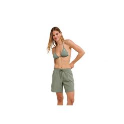 Spodenki boardshort dla Kobiety ROXY WAVE 7" Zielony. Zielone szorty Roxy, bez wzorów, z elastanu, sportowe. Za 219.99 zł.