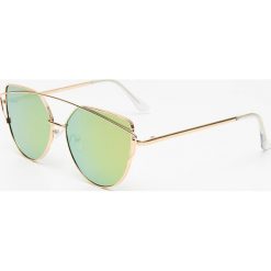 Okulary przeciwsłoneczne - Żółty. Okulary przeciwsłoneczne marki Cropp. Za 29.99 zł.