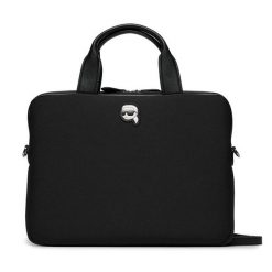Torba na laptopa KARL LAGERFELD. Czarne torby na laptopa KARL LAGERFELD, bez wzorów. Za 449.99 zł.