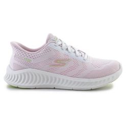 Buty Skechers Slip-ins: Go Walk Now – Khloe 125643-WPK różowe. Czerwone buty treningowe bez wzorów, bez zapięcia, trekkingowe. Za 544.84 zł.