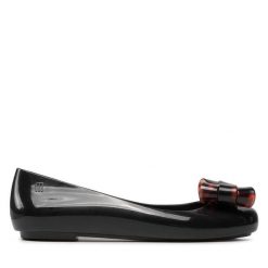 Baleriny Melissa. Czarne baleriny Melissa, bez wzorów, bez obcasa, bez zapięcia. Za 179.99 zł.