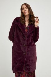 Answear Lab płaszcz damski kolor bordowy przejściowy. Czerwone płaszcze Answear Lab, l, bez wzorów, z materiału, klasyczne, bez kaptura. Za 299.99 zł.
