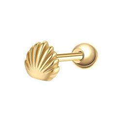 Glanzstücke München Piercing Muschel z srebra próby 925 w kolorze zlotym Kolczyki 1 ct Damski. Żółte kolczyki Glanzstücke München, pozłacane. Za 110.49 zł.