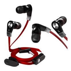 SŁUCHAWKI DOUSZNE MAGICSOUND Media-Tech z mikrofonem czerwone uniwersalne. Czerwone słuchawki do biegania Media-Tech. Za 14.99 zł.