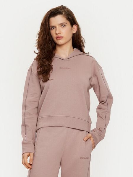 Calvin Klein Bluza Hoodie 000QS7261E Beżowy Regular Fit. Brązowe bluzy Calvin Klein, l, bez wzorów, z bawełny, bez ramiączek, bez kaptura. Za 259.99 zł.