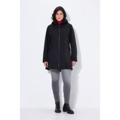Damskie Kurtka softshellowa HYPRAR hydrofobowa kaptur. Czarne kurtki przejściowe sportowe Ulla Popken, plus size, bez wzorów, z materiału, bez kaptura, trekkingowe. Za 639.99 zł.