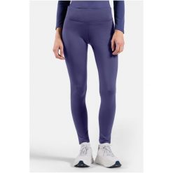 Legginsy Odlo Tights ESSENTIAL WARM. Fioletowe legginsy ODLO, bez wzorów, sportowe. Za 339.99 zł.