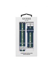 Guess Wymienny pasek do smartwatcha CS3007S2 Granatowy. Niebieskie paski Guess. Za 239.99 zł.