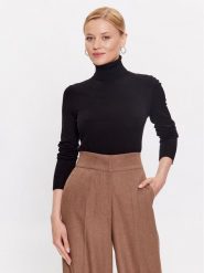 Liu Jo Golf WF3126 MA18F Czarny Regular Fit. Czarne swetry Liu Jo, xs, bez wzorów, z wiskozy, bez ramiączek. Za 599.99 zł.