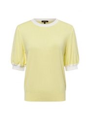 More & More sweter z krótkim rękawem Kobiety wiskoza żółty, 40. Żółte swetry More & More, bez wzorów, z dzianiny, eleganckie, bez ramiączek. Za 159.95 zł.