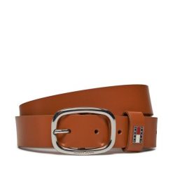 Pasek Damski Tommy Jeans. Brązowe paski Tommy Jeans, bez wzorów, z jeansu. Za 179.99 zł.