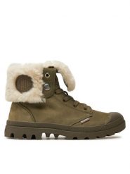 Palladium Trapery Baggy Nbk Wl 97962-377-M Khaki. Brązowe traperki Palladium, bez wzorów, z nubiku, bez obcasa, bez zapięcia. Za 669.99 zł.