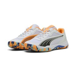 Buty do padla NOVA Court PUMA. Białe buty do biegania Puma, bez wzorów, bez zapięcia, do biegania. W wyprzedaży za 209.00 zł.