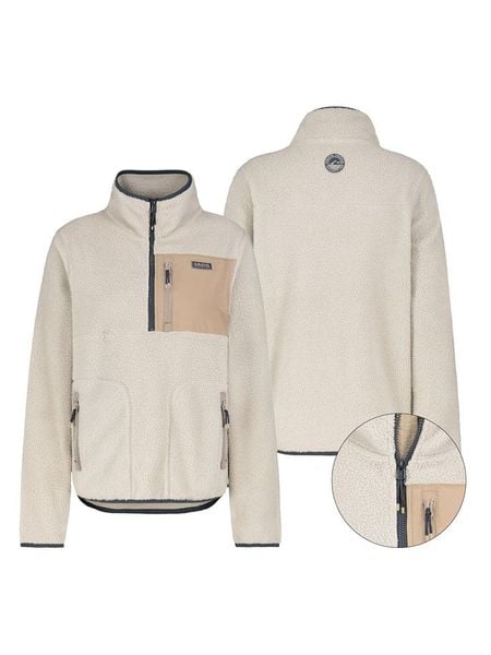 Sublevel Bluza polarowa w kolorze beżowym rozmiar: XXL. Brązowe bluzy bez kaptura Sublevel, xxl, bez wzorów, z polaru, bez kaptura. Za 131.12 zł.