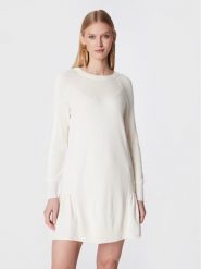TWINSET Sukienka dzianinowa 222TT3280 Écru Regular Fit. Sukienki Twinset, l, bez wzorów, z dzianiny, bez kołnierzyka, bez ramiączek. Za 629.99 zł.