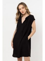 Awama Sukienka w kolorze czarnym rozmiar: M. Czarne sukienki Awama, m, bez wzorów, bez kołnierzyka, bez ramiączek, midi. Za 144.99 zł.