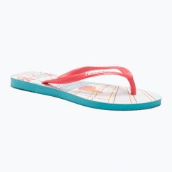 Japonki damskie Havaianas Slim Local Soul Ibiza. Brązowe japonki Havaianas, bez wzorów, z gumy, sportowe. Za 169.99 zł.